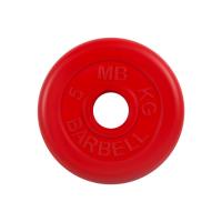 Диск MB Barbell Стандарт Красный 51мм 5кг