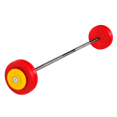Штанга неразборная цветная 27,5 кг MB Barbell