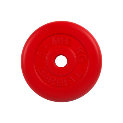 Диск MB Barbell Стандарт Красный 26мм 5кг