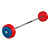 Штанга неразборная цветная 30 кг MB Barbell