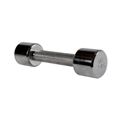 Гантель хромированная 2 кг MB Barbell Фитнес